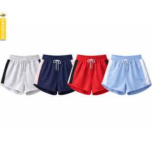 RTS Gym Shorts for Women 140gsm 100% Cotton High Breathable Comfortable <b>Elastic</b> Casual Bermuda Shorts | Samavia OEM Wholesale - Product Image 5