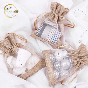 Premium Jute <b>Gift</b> Box Cover – Handmade Natural Fiber Decorative <b>Gift</b> <b>Wrap</b> for <b>Wedding</b>, Event and Festive Packaging - Product Image 2