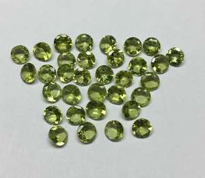 ซื้อพลอยเพอริดอทดีบุก 10 เม็ด ทรงกลมขนาด 2 มม. ถึง 7 มม. พลอยเพอริดอทดีบุกธรรมชาติสำหรับทำเครื่องประดับ อุปกรณ์ทำพลอยประจำวันเกิด - Product Image 1