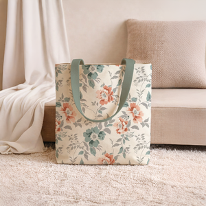 Sac fourre-tout en coton écologique pour les courses, sac de transport en tissu durable et lavable pour un usage quotidien, voyage - Product Image 2