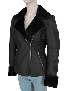 Top Quality Luxury Women <b>Long</b> Sleeve Hollow Out Celebrity <b>Leather</b> Runway <b>Jackets</b> - Product Image 4