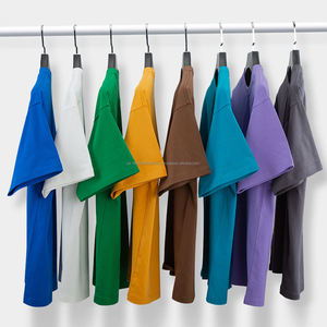 T-shirt 100% coton uni, coupe classique, luxe, épaules tombantes, poids lourd, 320 g/m², épais, logo personnalisé, séchage rapide, respirant, haute qualité, homme - Product Image 3