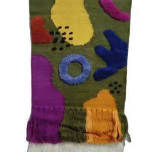 Tapisserie murale en laine abstraite faite à la main de haute qualité, tissée à la main, art macramé, décoration bohème moderne, tapisserie murale -22 - Product Image 1