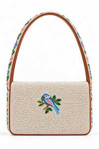 Bolso de Hombro de Lino con Bordado Floral de Diseño, Impermeable y Ecológico, para Artículos Esenciales Diarios, Bordado a Mano Premium - Product Image 6