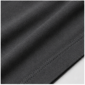T-shirt décontracté pour femme, gris anthracite, col bateau, manches courtes chauve-souris, WTS-0045 - Product Image 6