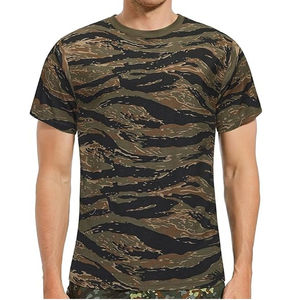 T-shirts camouflage rouge sur mesure, vêtements de sport, coupe ample, pour le voyage, la chasse, le camping, col montant, manches courtes, respirant - Product Image 4