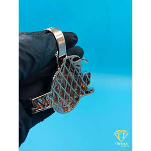 Colgante de Lujo con Cabeza de Águila FABZ, Joyería de Plata Estilo Hip Hop, Colgante Personalizado FABZ Eagle Detroit - Product Image 6