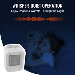 Stufa Elettrica Portatile 1000W/1500W con Termostato, 2 Livelli di Regolazione, Silenziosa, in Ceramica, con Protezione Antiribaltamento - Product Image 3