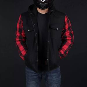 Camisa de Franela Premium para Motocicleta, Talla Grande, con Bolsillos para Armadura, Resistente al Viento y Transpirable, para Motociclistas de Calle y Turismo en Invierno - Product Image 3