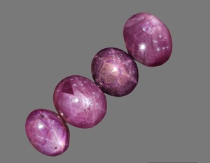 Lote de cabujones de rubí Natural Rays en forma ovalada y redonda, gemas de diferentes tamaños para la fabricación de joyas. - Product Image 2