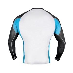 Custom Sublimated Compression Gym Shirts Long Sleeve BJJ Rashguard MMA <b>Mens</b> Rash Guard - Product Image 1