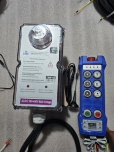 CMK F24-8S Industrial <b>Wireless</b> Radio Remote Control 8 Single Speed Push Buttons Mushroom Button 150m Range Analog/Digital - Product Image 6