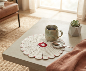 Mantel de mesa de ganchillo hecho a mano y ecológico, accesorios de decoración para mesa de comedor, mantel de ganchillo de exportador indio a bajo precio. - Product Image 6