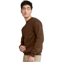 Sudadera con Capucha para Hombre, Cuello Redondo, Color Sólido, Estampado Bordado en 3D, Corte Regular, Tejido de Algodón, Ropa Casual de Invierno