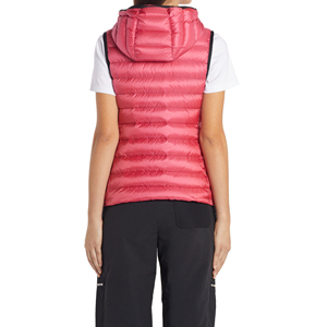 Chaleco acolchado con logo personalizado para mujer, sin mangas, talla grande, transpirable, de color sólido, nuevo estilo. - Product Image 2