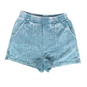 Meilleure Vente Shorts de Sport Femme Taille Haute Respirants Confortables Séchage Rapide pour la Gym et l'Entraînement, Effet Délavé à l'Acide, Vente en Gros - Product Image 1