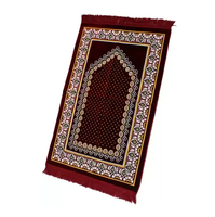 Tapis de prière islamique fait main de haute qualité 2026, lavable, style Dubaï, pour pèlerinage musulman, utilisation domestique, portable, imperméable
