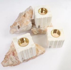 Nouvel ensemble de brûleurs d'encens carrés en résine blanche au design moderne avec parfum de bois de santal pour la décoration religieuse, la maison et les mariages - Product Image 1