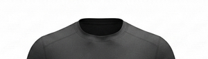Camiseta de Cuello Redondo de Manga Corta Negra para Hombre, Corte Regular, 100% Poliéster, Color Sólido, Absorbe la Humedad, para Todas las Temporadas - Product Image 3