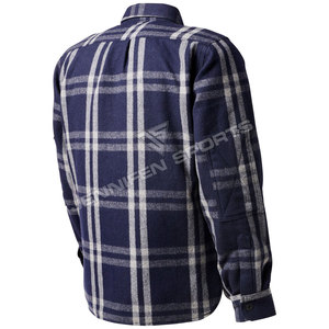Camisa de franela de lana para motociclistas, personalizada para hombre y mujer, con protección de hombros de nivel 2 CE, forro de aramida y cremallera, para protección urbana. - Product Image 5