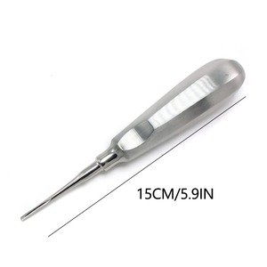 Instrumentos Quirúrgicos BAFA, Juego de Elevadores Dentales Manuales de Acero Inoxidable, Extractor de Raíces Curvo y Recto, Herramientas de Cirugía Oral Ergonómicas - Product Image 5