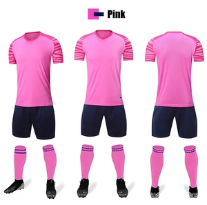 Red <b>Soccer</b> Jersey Kit Unisex Half Sleeve O-Neck 100% Polyester Moisture Wicking Athletic Fit All Seasons Team Wear Front - Product Image 3
