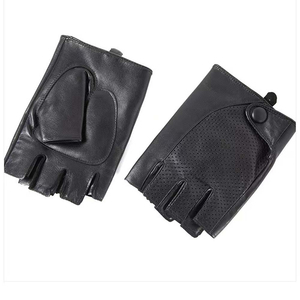 Gants de conduite pour femmes en cuir véritable, courts, marron foncé, avec fermeture éclair au poignet, franges et pompons, doublés, chauds pour l'hiver - Product Image 3