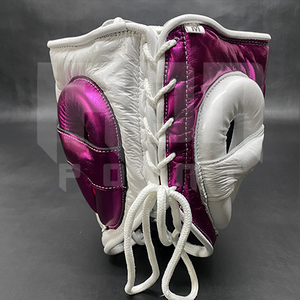 Protège-joues personnalisable de haute qualité « No Boxing No Life », en cuir de vachette de première qualité, avec poignées lacées épaisses à 4 couches pour l'entraînement - Product Image 3