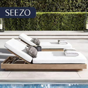 Chaise longue de piscine en vente chaude, chaise longue d'extérieur, chaise longue portable, chaise de pont, chaise de plage pliable réglable en aluminium pour piscine - Product Image 1