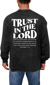 <b>Tshirts</b> for Men <b>Long</b> Sleeve T Shirt, Inspirational Positive Tees Vintage Graphic - Product Image 3