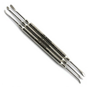 Lot de 3 instruments chirurgicaux dentaires : écarteurs périostiques, couteaux de décollement, écarteurs Goldman Fox, écarteurs de flap mucoperiostal pour usage buccal - Product Image 1
