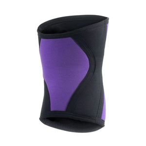 สนับเข่าสีม่วงดำ แผ่นนีโอพรีน 7 มม. แบบรัดกระชับ สำหรับสควอท เพาเวอร์ลิฟติ้ง รองรับกระดูกสะบ้าหัวเข่า สำหรับผู้หญิง ยกน้ำหนัก จำนวน 1 คู่ - Product Image 4