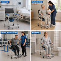 Chaise de douche réglable en hauteur en acier carbone avec assemblage sans outil pour la vente en gros et au détail