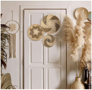 Seagrass Basket <b>Wall</b> <b>Decor</b> <b>Hanging</b> <b>Wall</b> Decoration Storage Baskets ANGLE - Product Image 3