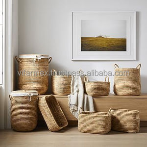 Handmade Modern Natural Rattan Eco-Friendly Storage <b>Basket</b> for Home Laundry Living Room Organization Multi-Purpose Use Wholesale - Product Image 5