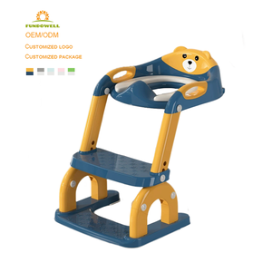 Hoge Kwaliteit Baby Producten Opvouwbare Verstelbare Hoogte Kids Training Wc Ladder Anti Slip Maken Baby Onafhankelijkheid Toiletladder - Product Image 1
