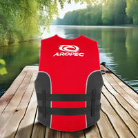 Rompi Pelampung Dewasa Aropec 2mm Neoprene Ringan Tiup Tipe III untuk Olahraga Air Wakeboarding Kayak Memancing Surfing
