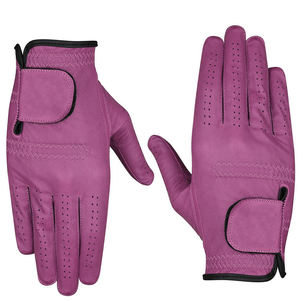 Guantes de Golf Personalizados para Hombre, de Cuero Vacuno, Color Morado, Cómodos y Modernos, de Dedo Completo - Product Image 1