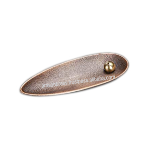 2025, venta al por mayor, diseño único, soporte para palo de incienso de latón dorado, quemador, fragancia para el hogar, recogedor de cenizas, meditación, escritorio, madera religiosa - Product Image 5