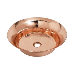 Fregadero de Cobre Hecho a Mano con Estilo Rústico para Uso en Cocina y Baño de Primera Calidad - Product Image 1