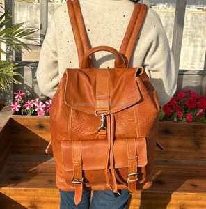 Nouvel arrivage de sacs à dos en cuir pleine fleur faits à la main sacs à dos personnalisés en cuir véritable sacs à dos en cuir naturel vintage pour unisexe - Product Image 3