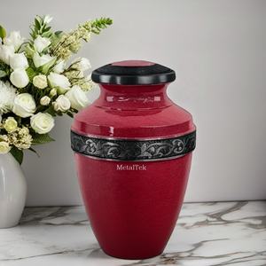 Urnes de crémation pour cendres humaines Couleurs personnalisées Urnes funéraires pour adultes de style américain Pot en métal Souvenir pour cendres Prix de gros - Product Image 1