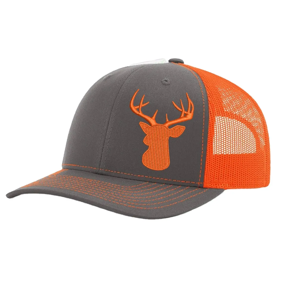 Deer Hunting Custom Logo Design Embroidered Trucker Hat Richardson 112 Trucker Hat | Perfect for Your Favorite Made In Vietnam