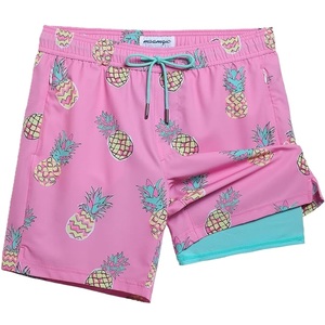 Shorts d'été en polyester ou nylon élastique, imprimé AOP, shorts de bain à séchage rapide, style décontracté, taille tissée avec cordon de serrage, en provenance du Bangladesh. - Product Image 3