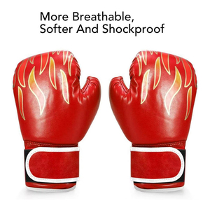 Guantes de Boxeo de Piel Sintética PU Impermeables al por Mayor para Entrenamiento de Muay Thai, Kickboxing y Sparring - Product Image 5