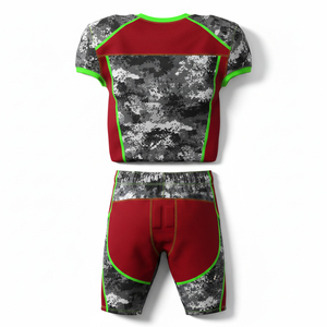 Maillot de football américain entièrement sublimé, personnalisé avec le nom et le numéro de l'équipe, uniforme durable pour l'entraînement et les matchs, tailles adultes et jeunes - Product Image 3
