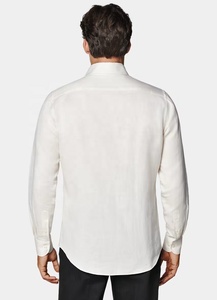 High-quality Summer <b>Men's</b> <b>for</b> Collar Cotton Full Sleeve <b>Satin</b> Breathable Casual Button Solid-color Lapel <b>Shirt</b> - Product Image 4