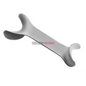 Retractor Bucal Plateado de 4.5 Pulgadas, Doble Extremo, Instrumento Dental Manual de Ortodoncia, Acero Inoxidable de Grado Alemán, Certificado CE - Product Image 3