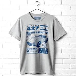 Camiseta de Hombre Ford Mustang American Muscle 1967, Manga Corta, Estampada, Cuello Redondo, Algodón, Corte Regular - Product Image 5