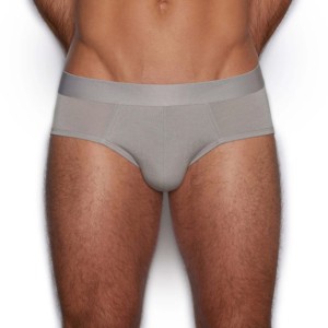 Boxers pour hommes de haute qualité, gris uni, taille mi-haute, respirants, écologiques, à séchage rapide, tricotés sans couture, 100% coton - Product Image 2